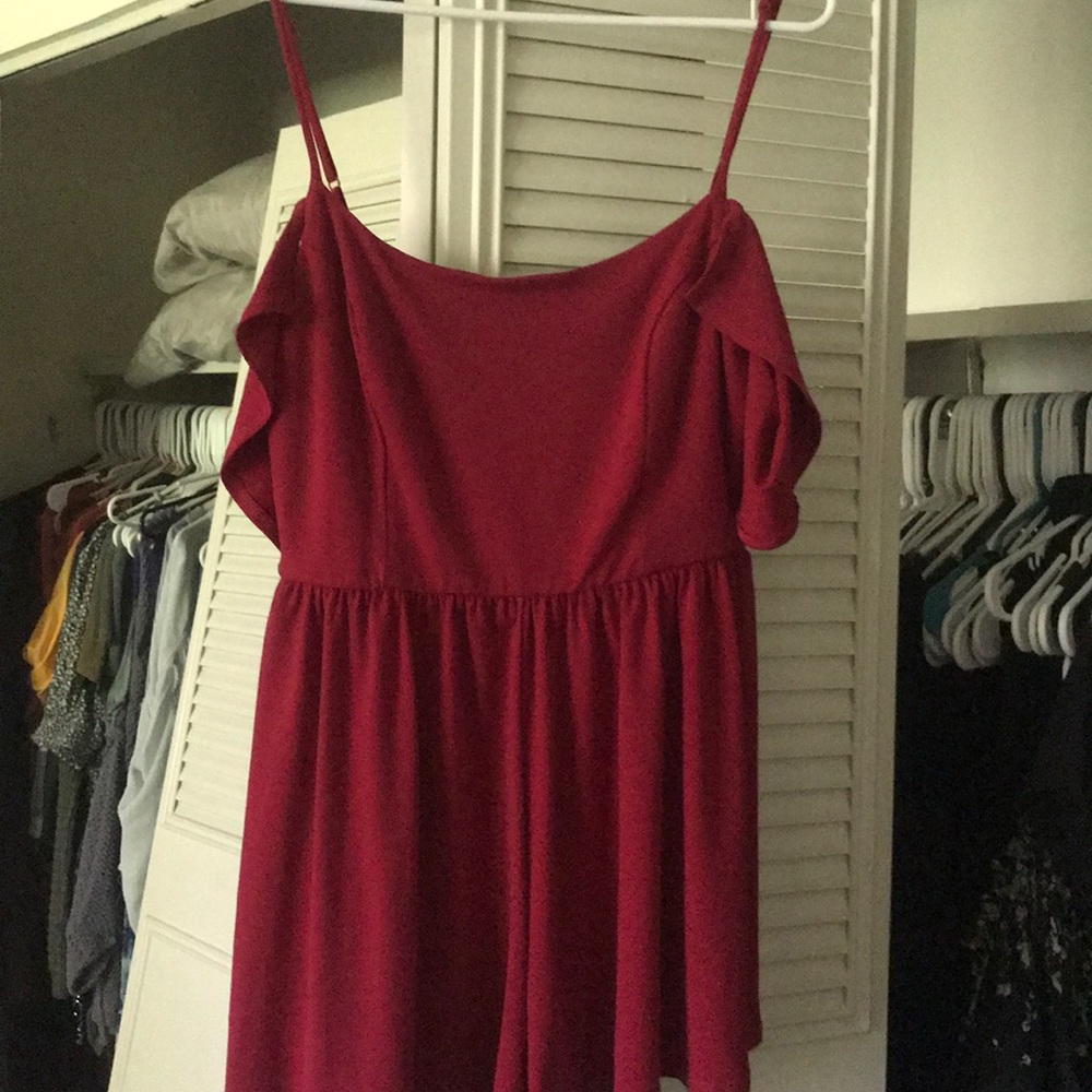 Urban outfitters off the shoulder romper